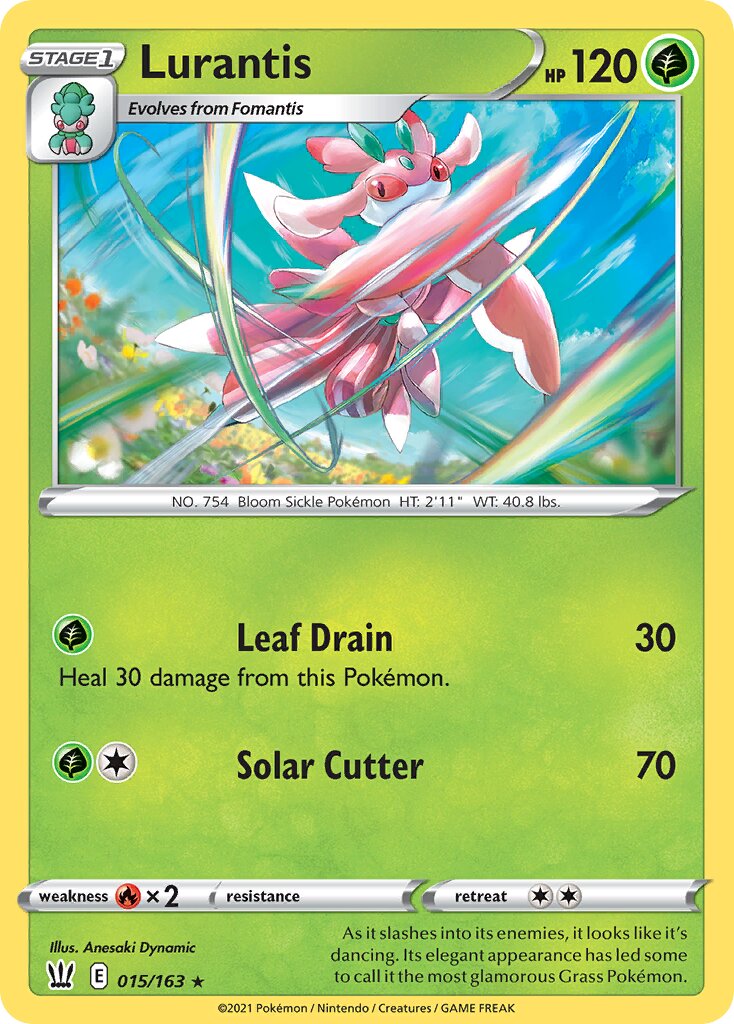 Lurantis 015/163 — Battle Styles (English Pokémon TCG card)