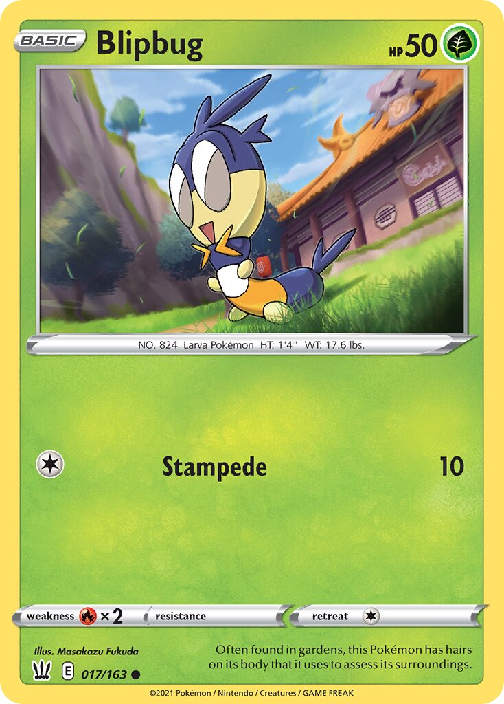 Blipbug 017/163 — Battle Styles (English Pokémon TCG card)