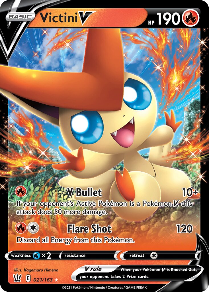 Victini V 021/163 — Battle Styles (English Pokémon TCG card)