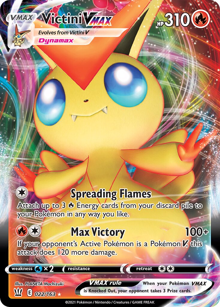 Victini VMAX 022/163 — Battle Styles (English Pokémon TCG card)
