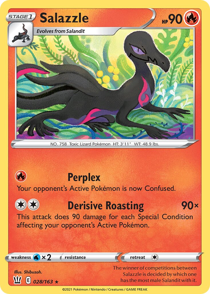 Salazzle 028/163 — Battle Styles (English Pokémon TCG card)