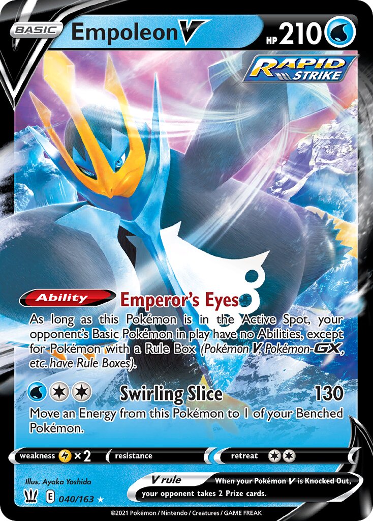 Empoleon V 040/163 — Battle Styles (English Pokémon TCG card)