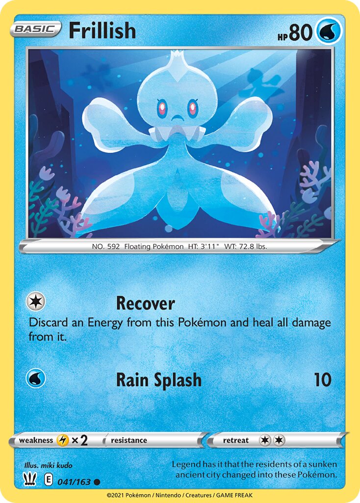 Frillish 041/163 — Battle Styles (English Pokémon TCG card)