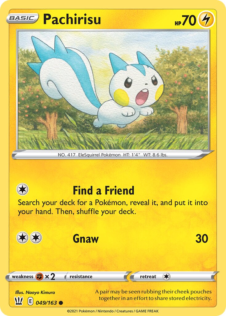 Pachirisu 049/163 — Battle Styles (English Pokémon TCG card)