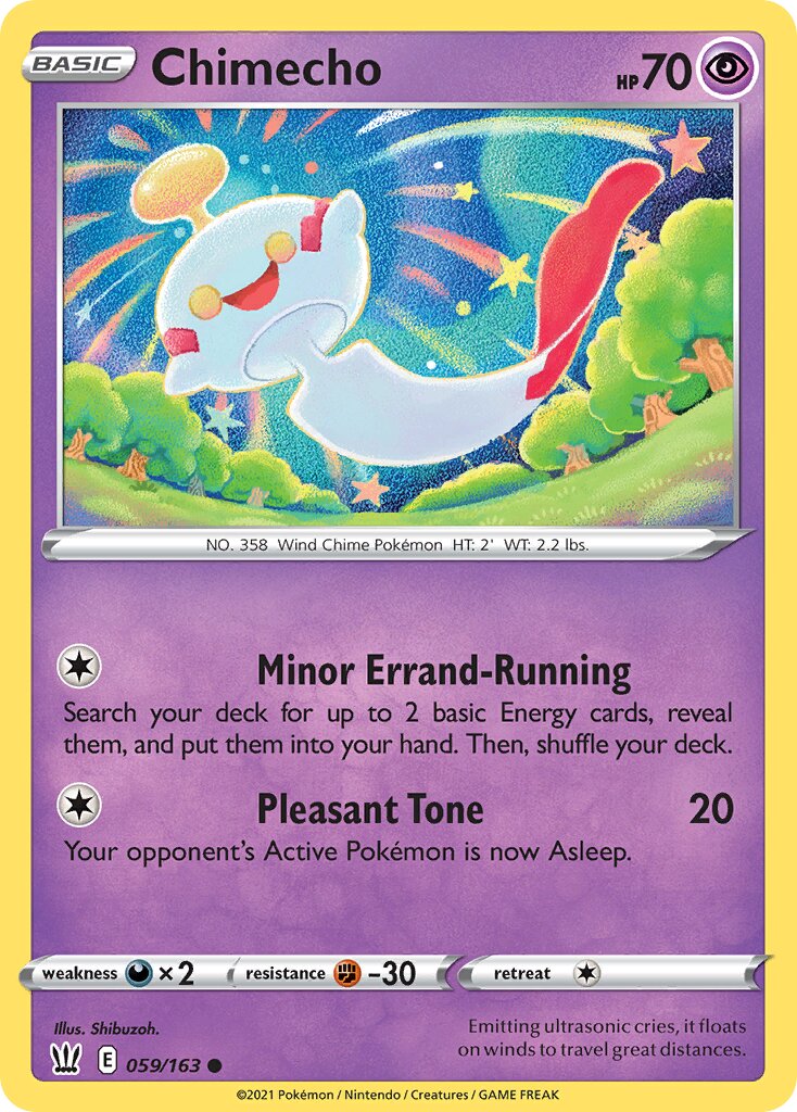 Chimecho 059/163 — Battle Styles (English Pokémon TCG card)