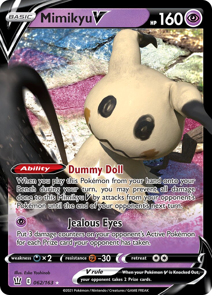 Mimikyu V 062/163 — Battle Styles (English Pokémon TCG card)