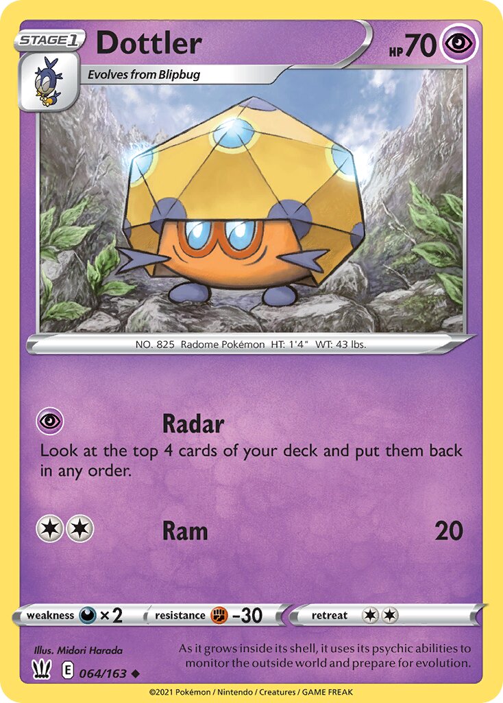 Dottler 064/163 — Battle Styles (English Pokémon TCG card)