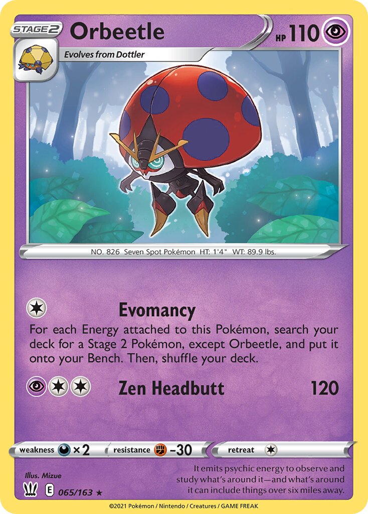 Orbeetle 065/163 — Battle Styles (English Pokémon TCG card)