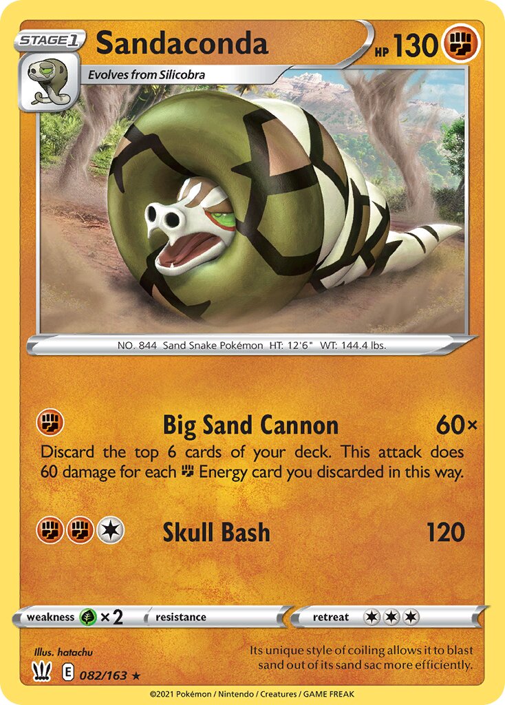 Sandaconda 082/163 — Battle Styles (English Pokémon TCG card)