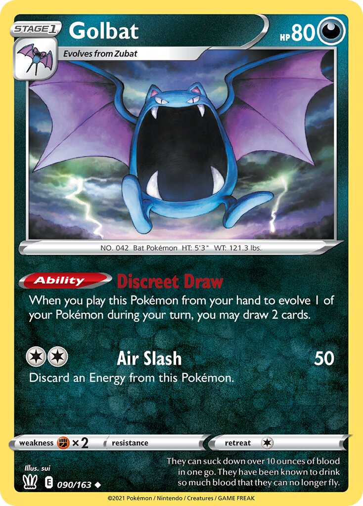 Golbat 090/163 — Battle Styles (English Pokémon TCG card)