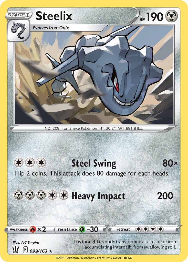 Steelix 099/163 — Battle Styles (English Pokémon TCG card)