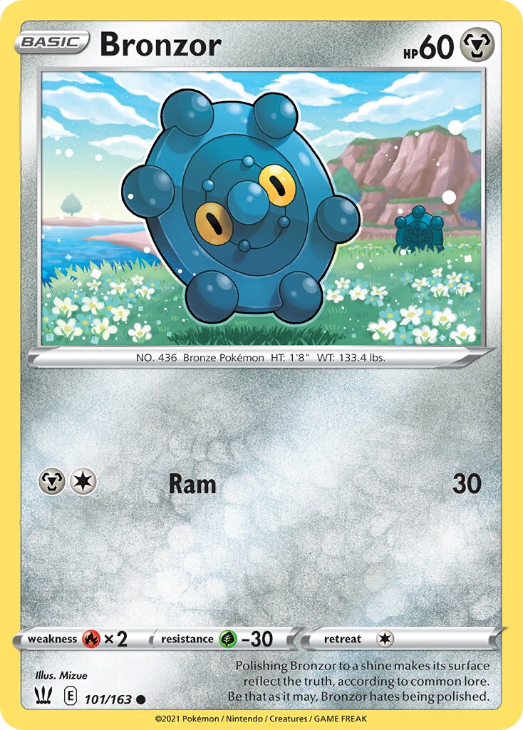 Bronzor 101/163 — Battle Styles (English Pokémon TCG card)