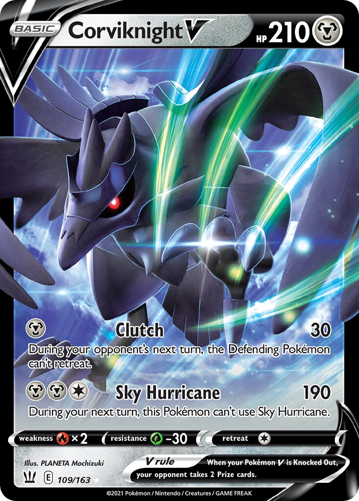 Corviknight V 109/163 — Battle Styles (English Pokémon TCG card)