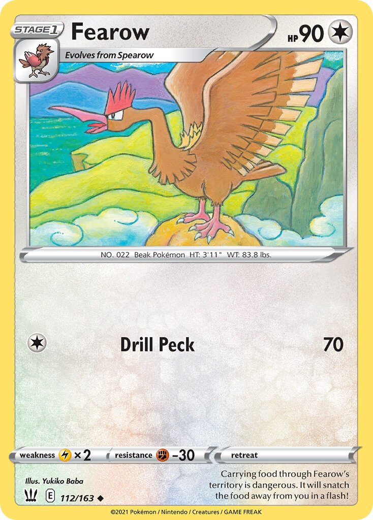 Fearow 112/163 — Battle Styles (English Pokémon TCG card)