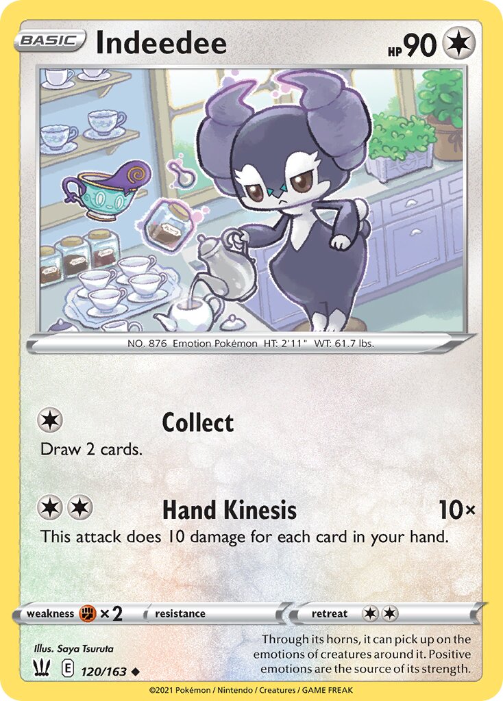 Indeedee 120/163 — Battle Styles (English Pokémon TCG card)