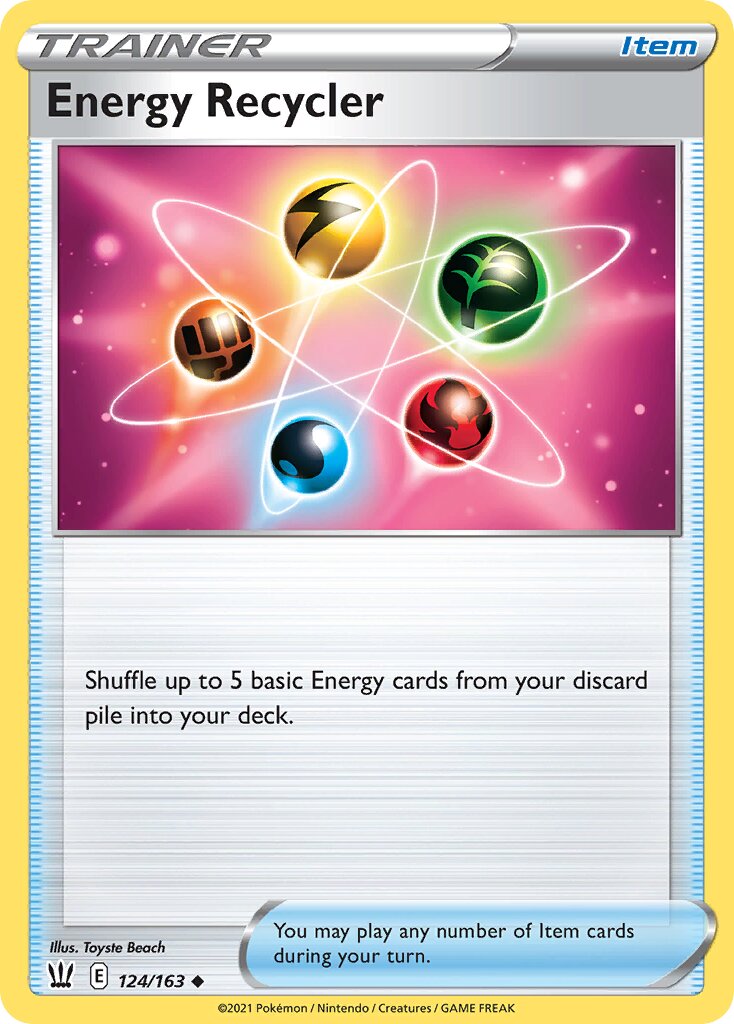 Energy Recycler 124/163 — Battle Styles (English Pokémon TCG card)