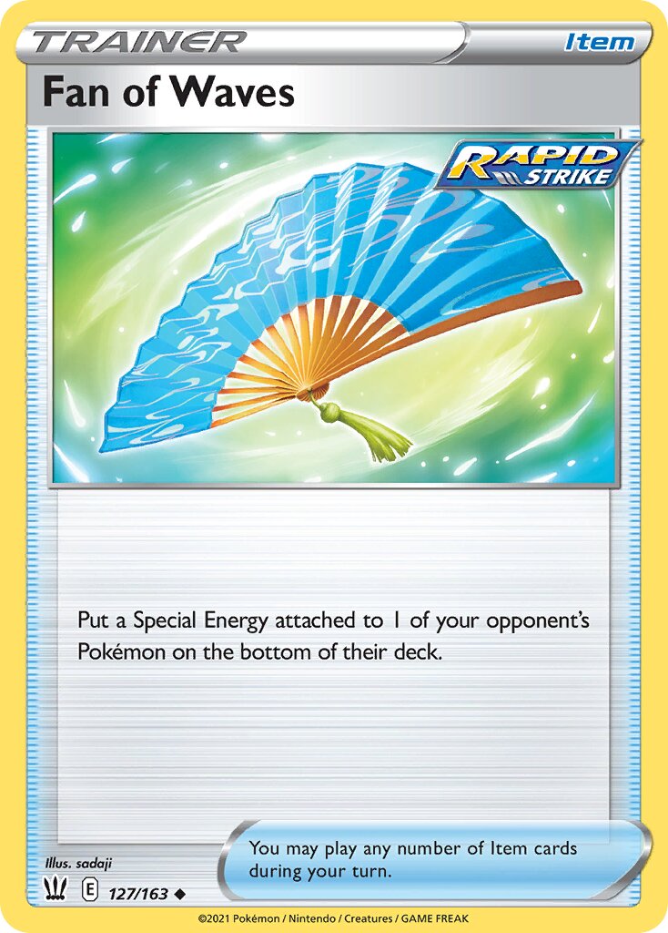 Fan of Waves 127/163 — Battle Styles (English Pokémon TCG card)