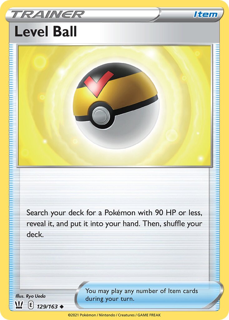 Level Ball 129/163 — Battle Styles (English Pokémon TCG card)