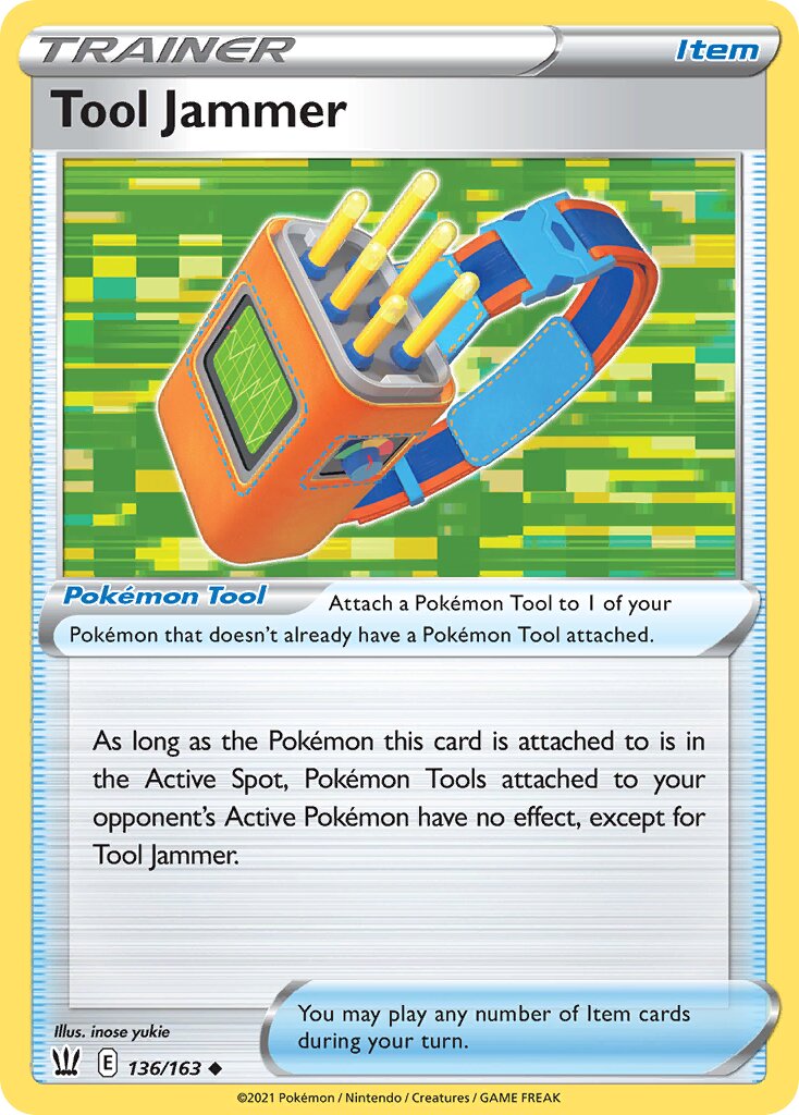Tool Jammer 136/163 — Battle Styles (English Pokémon TCG card)