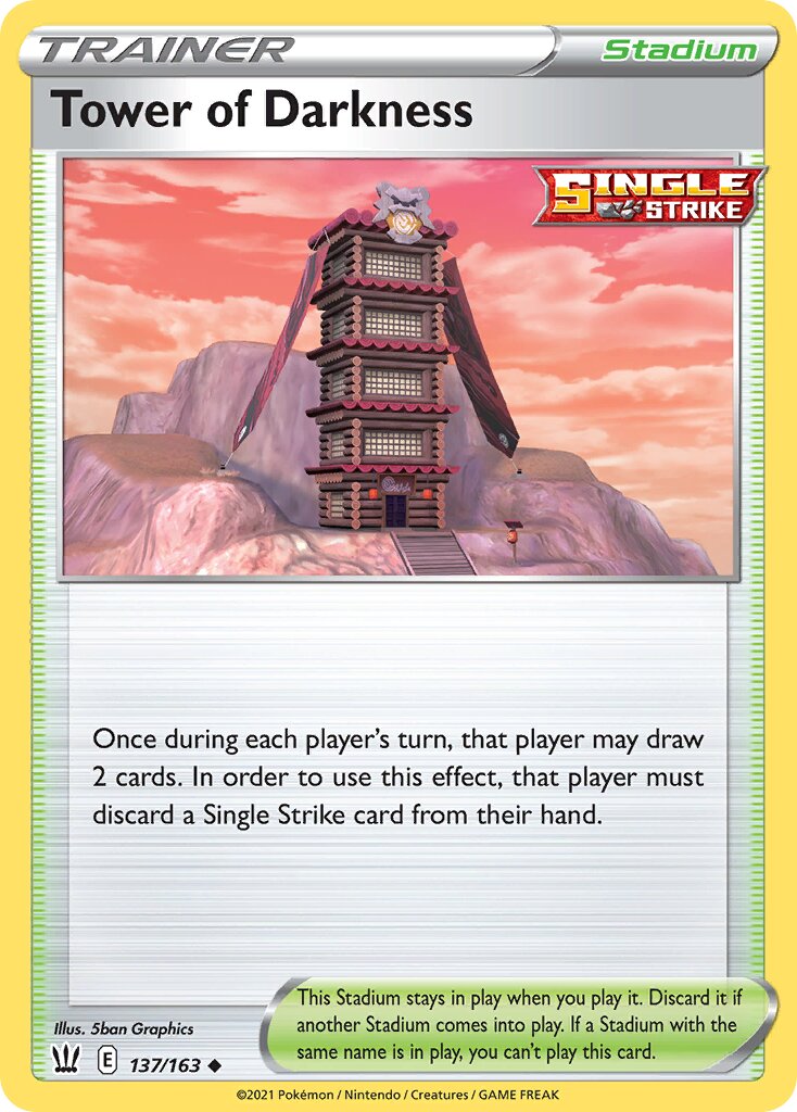 Tower of Darkness 137/163 — Battle Styles (English Pokémon TCG card)