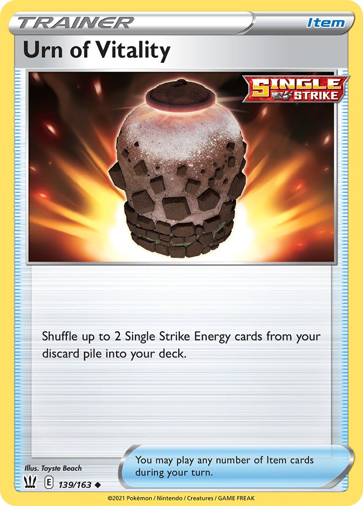 Urn of Vitality 139/163 — Battle Styles (English Pokémon TCG card)
