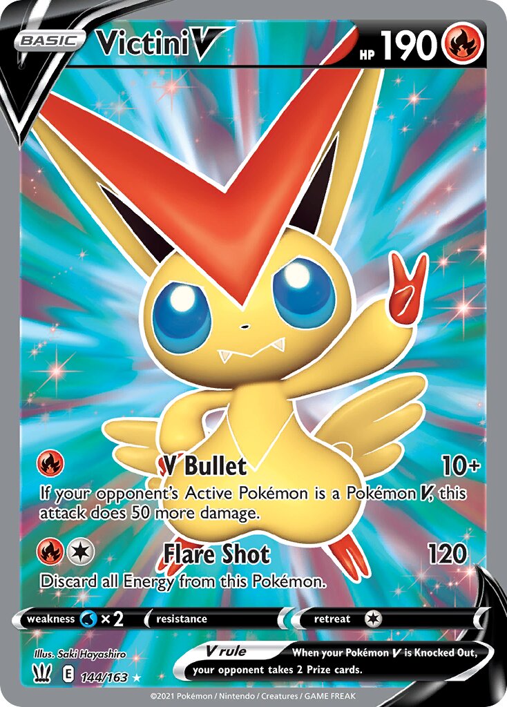 Victini V 144/163 — Battle Styles (English Pokémon TCG card)