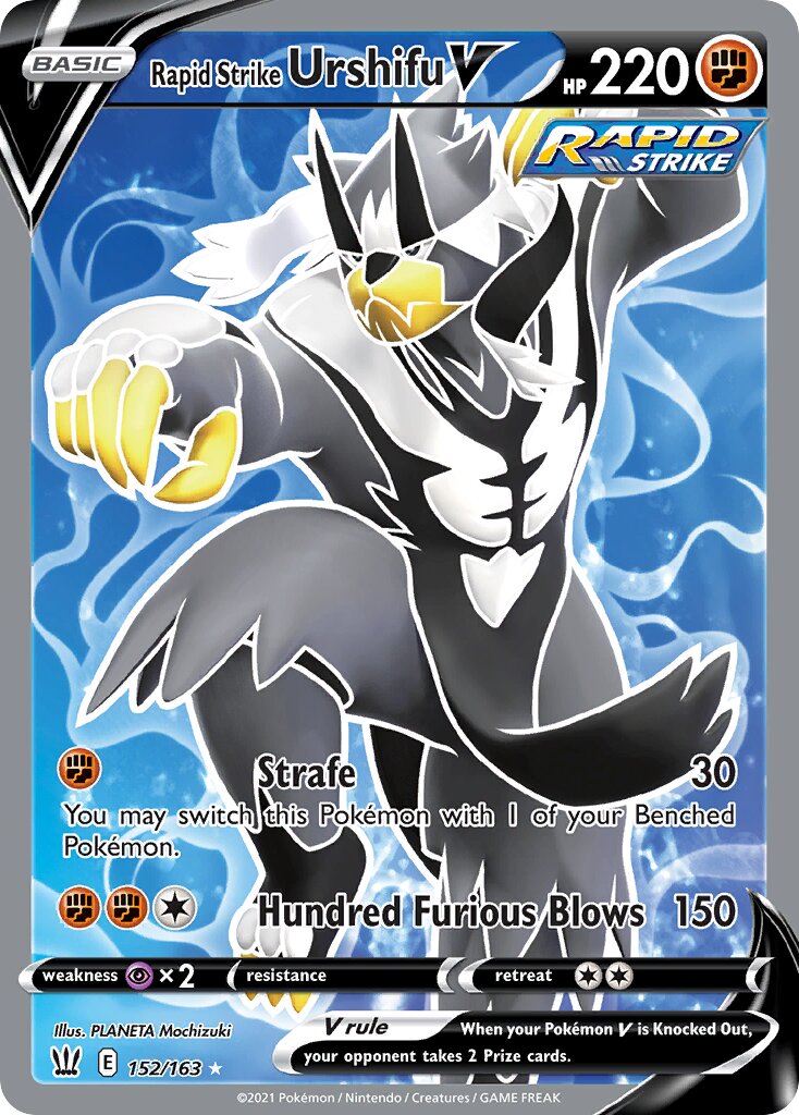 Rapid Strike Urshifu V 152/163 — Battle Styles (English Pokémon TCG card)