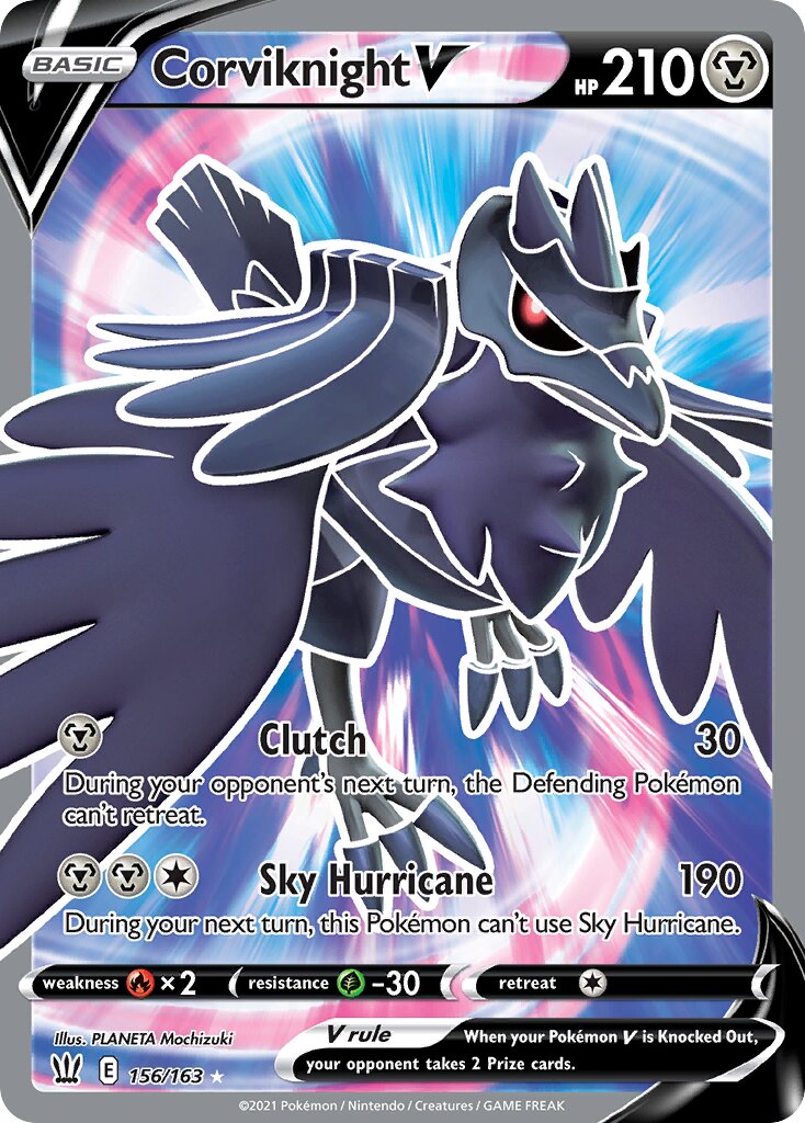 Corviknight V 156/163 — Battle Styles (English Pokémon TCG card)