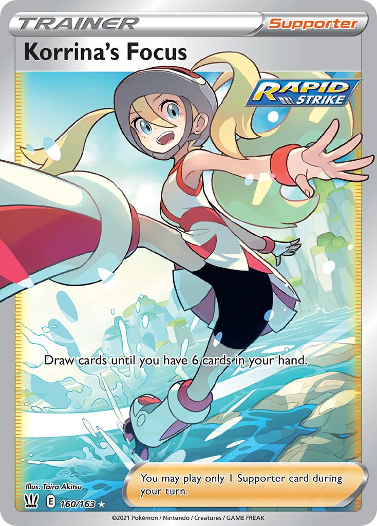 Korrina's Focus 160/163 — Battle Styles (English Pokémon TCG card)