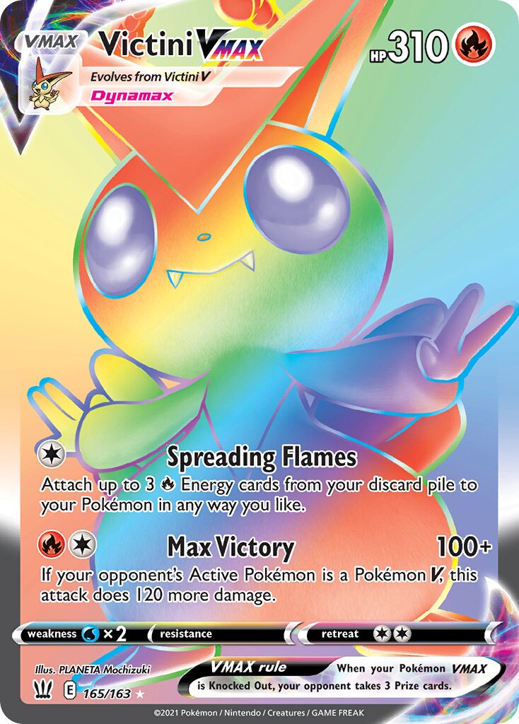 Victini VMAX 165/163 — Battle Styles (English Pokémon TCG card)