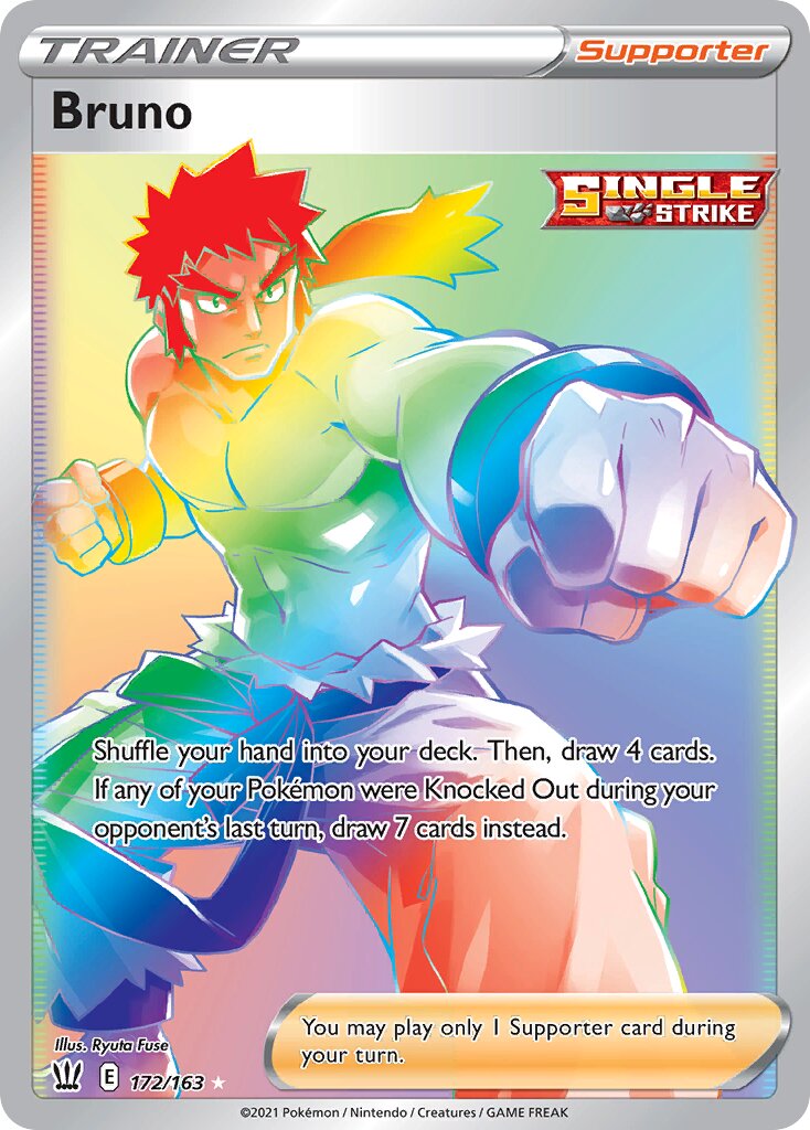 Bruno 172/163 — Battle Styles (English Pokémon TCG card)