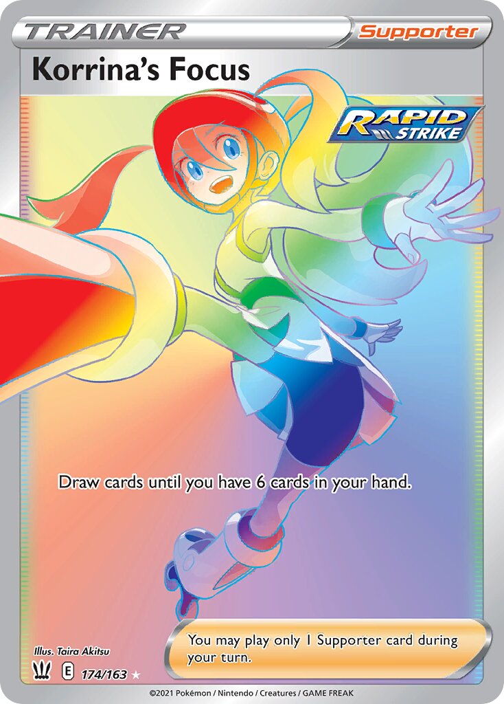 Korrina's Focus 174/163 — Battle Styles (English Pokémon TCG card)