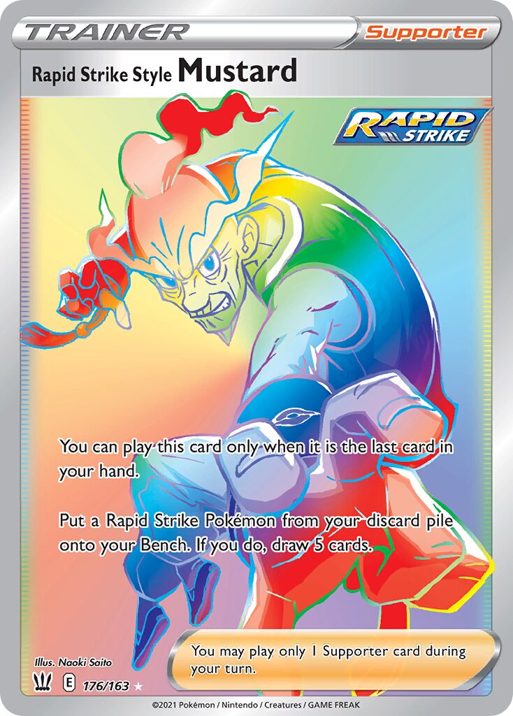 Rapid Strike Style Mustard 176/163 — Battle Styles (English Pokémon TCG card)