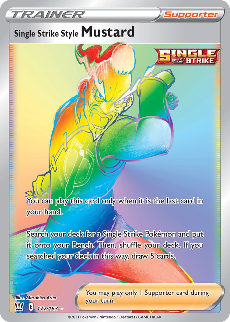 Single Strike Style Mustard 177/163 — Battle Styles (English Pokémon TCG card)