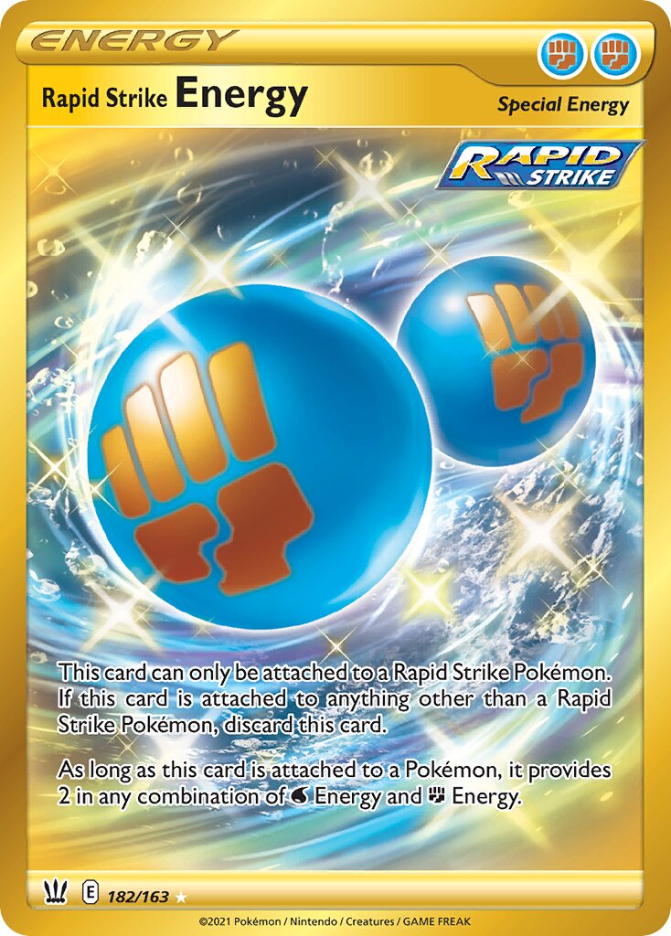 Rapid Strike Energy 182/163 — Battle Styles (English Pokémon TCG card)
