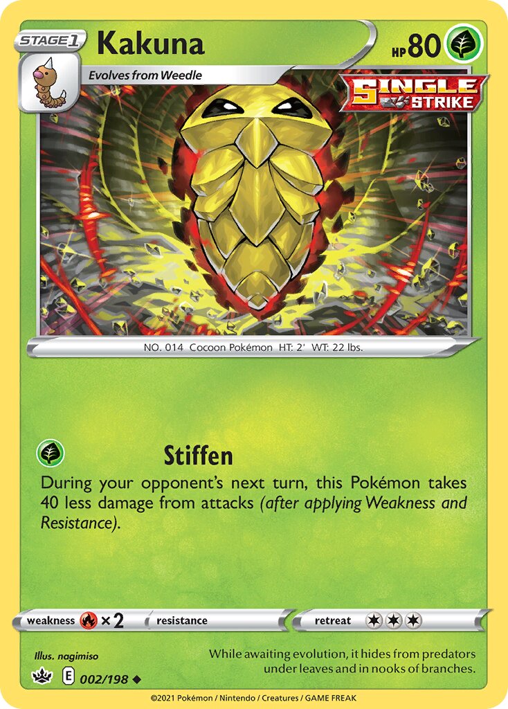 Kakuna 002/198 — Chilling Reign (English Pokémon TCG card)