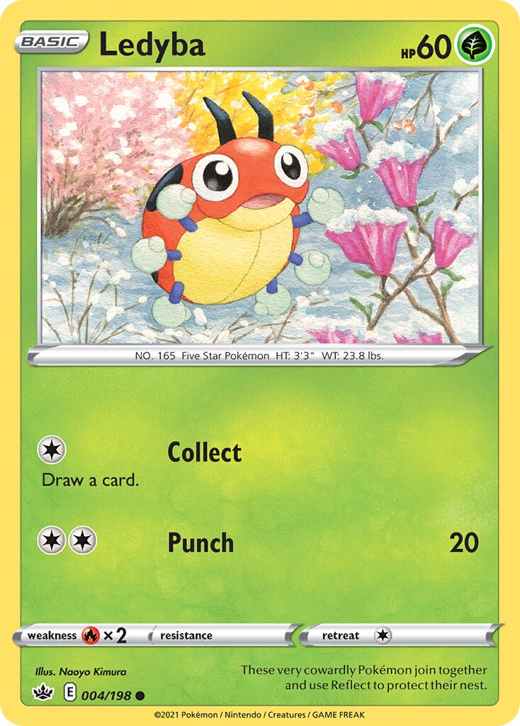 Ledyba 004/198 — Chilling Reign (English Pokémon TCG card)