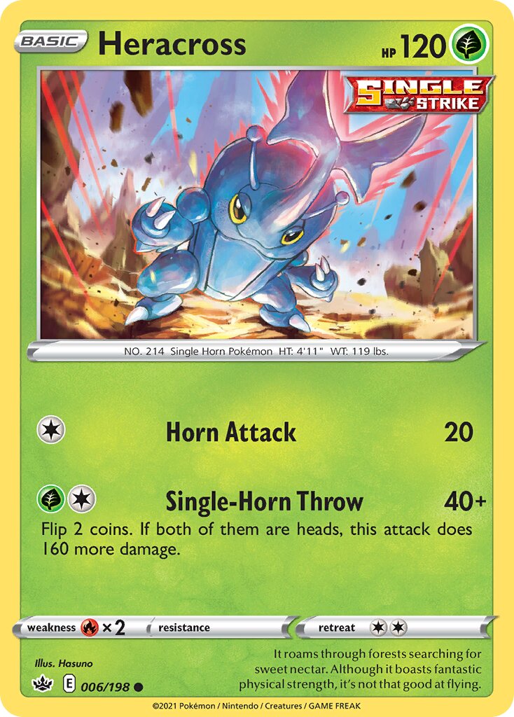 Heracross 006/198 — Chilling Reign (English Pokémon TCG card)