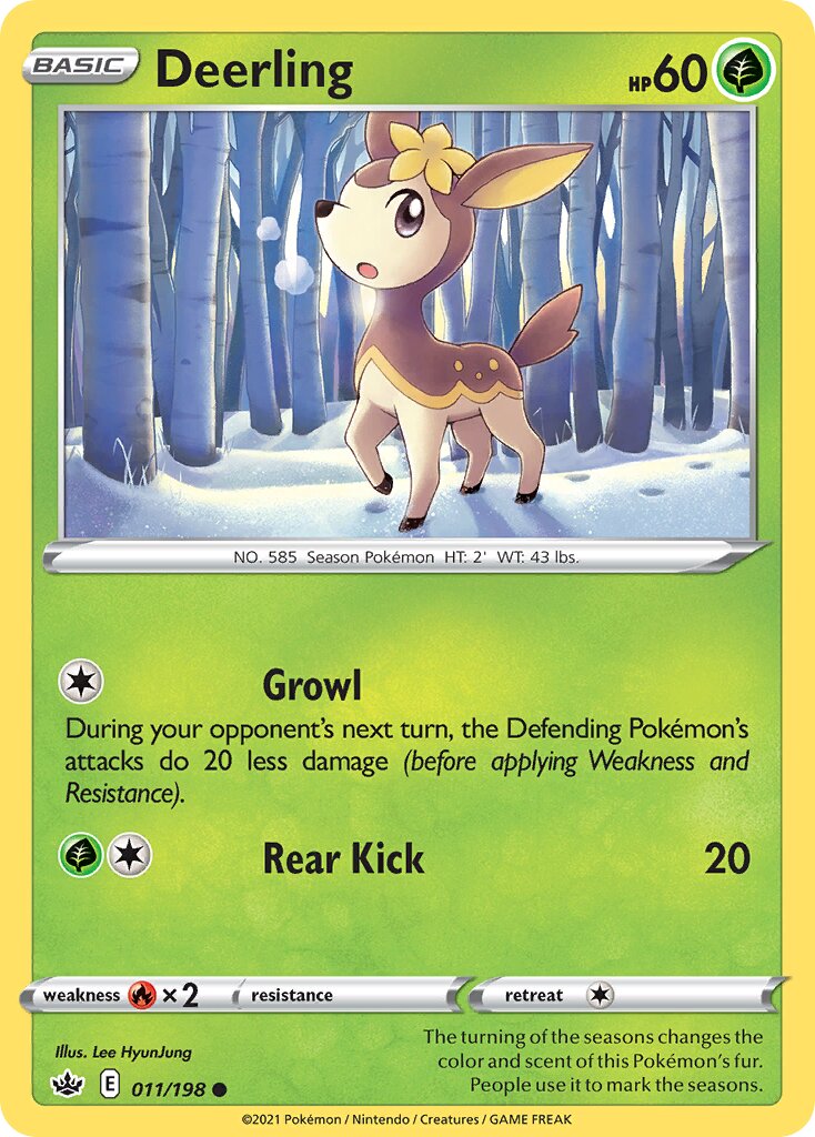 Deerling 011/198 — Chilling Reign (English Pokémon TCG card)