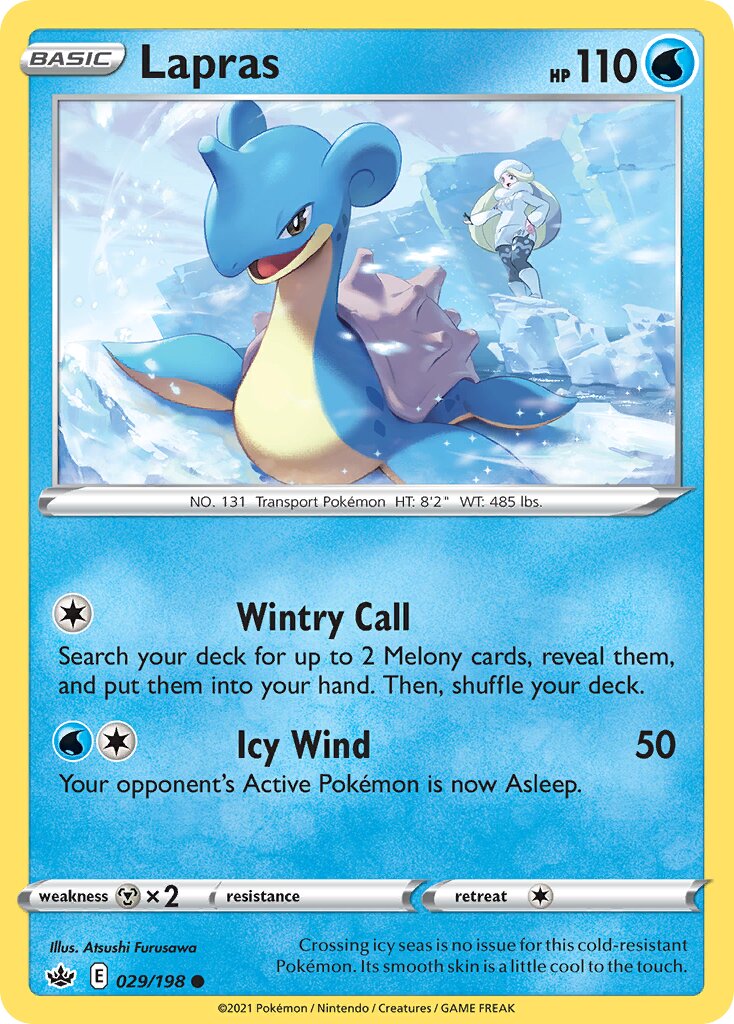Lapras 029/198 — Chilling Reign (English Pokémon TCG card)