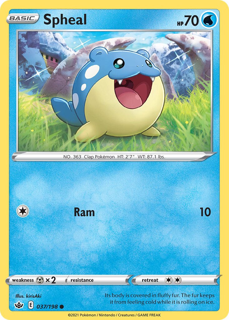 Spheal 037/198 — Chilling Reign (English Pokémon TCG card)