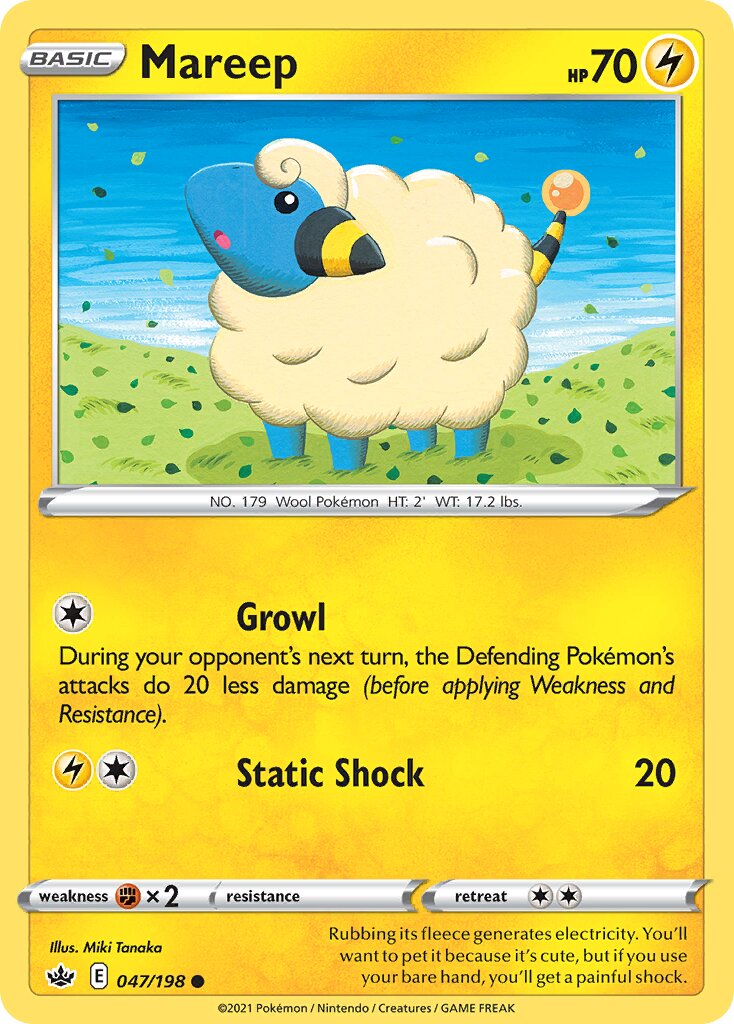 Mareep 047/198 — Chilling Reign (English Pokémon TCG card)