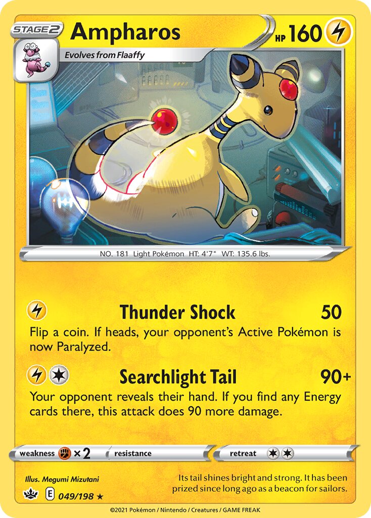 Ampharos 049/198 — Chilling Reign (English Pokémon TCG card)