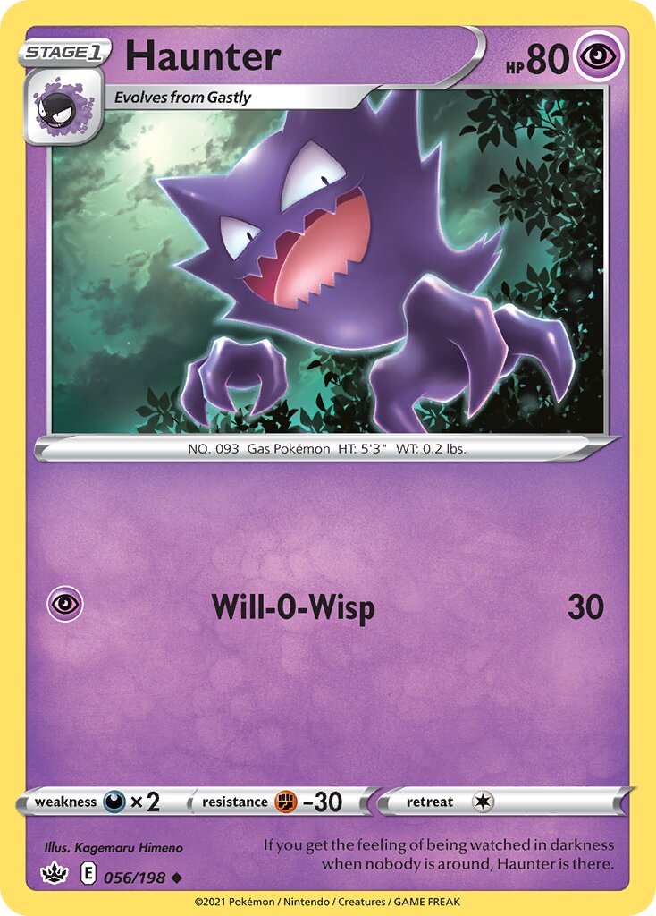 Haunter 056/198 — Chilling Reign (English Pokémon TCG card)
