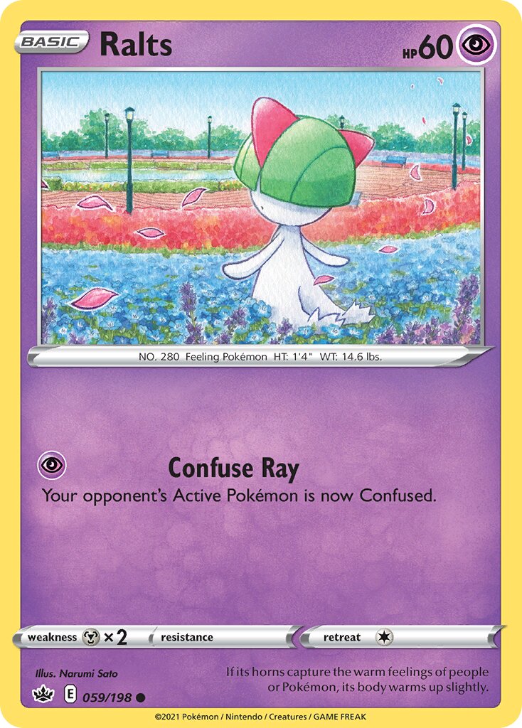 Ralts 059/198 — Chilling Reign (English Pokémon TCG card)