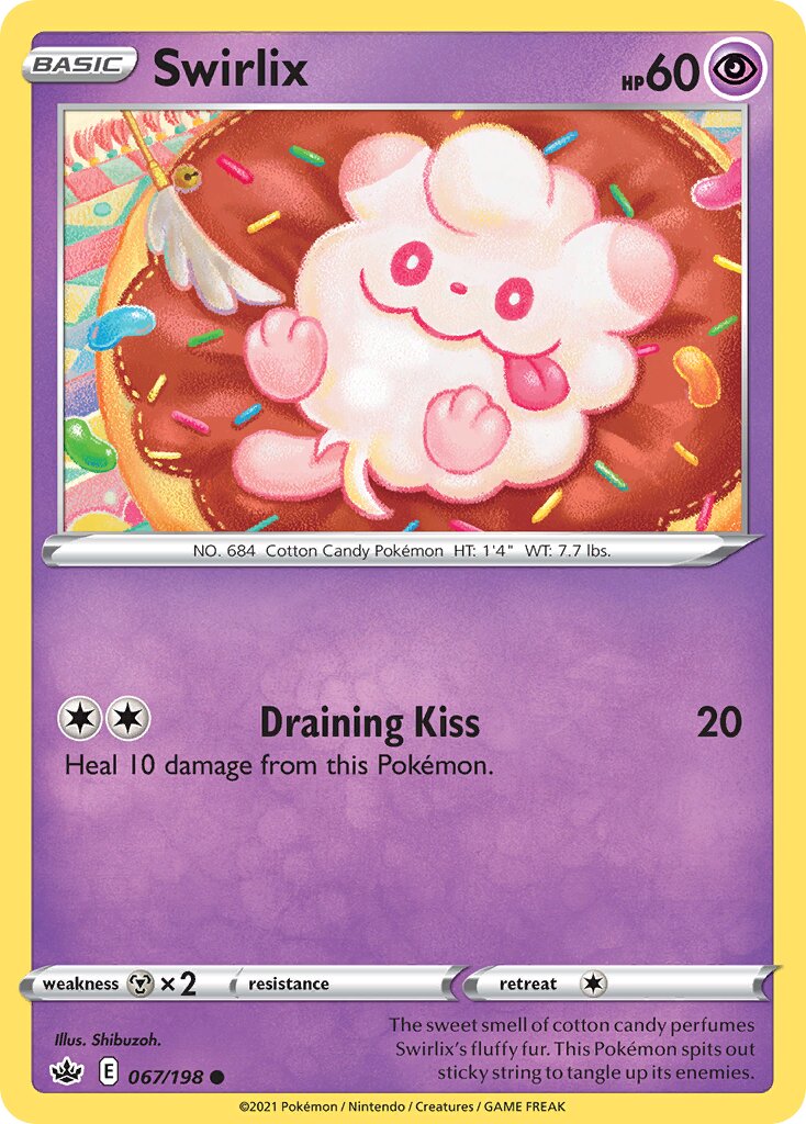 Swirlix 067/198 — Chilling Reign (English Pokémon TCG card)