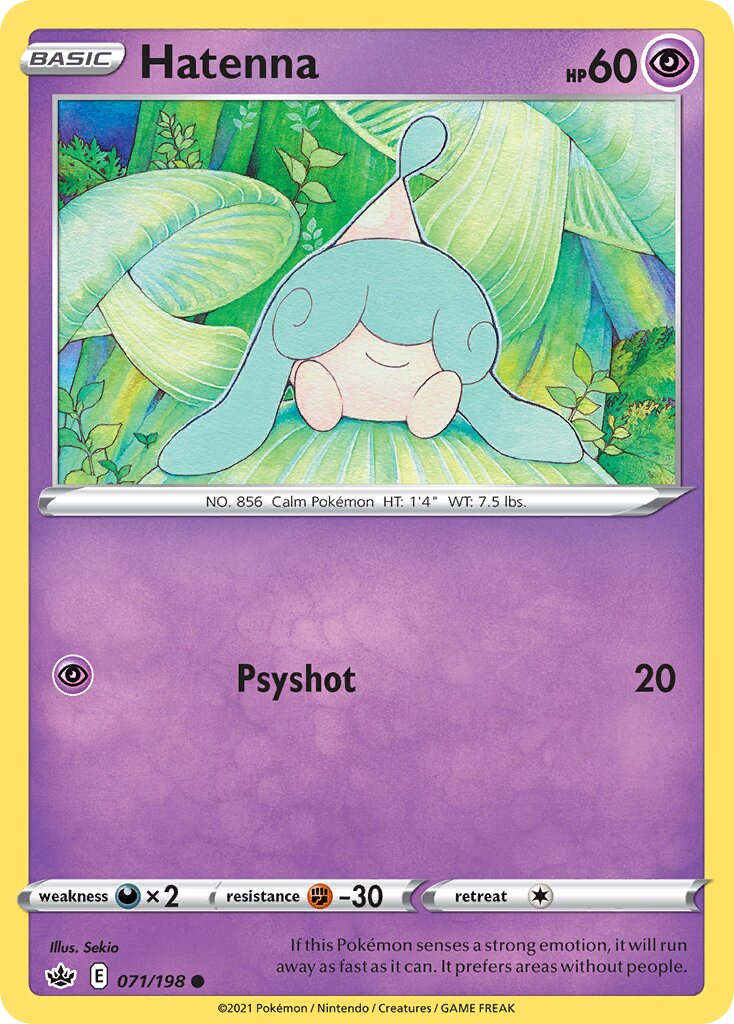 Hatenna 071/198 — Chilling Reign (English Pokémon TCG card)