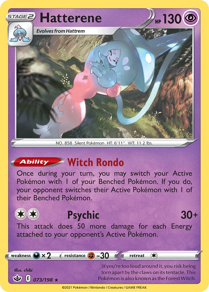 Hatterene 073/198 — Chilling Reign (English Pokémon TCG card)