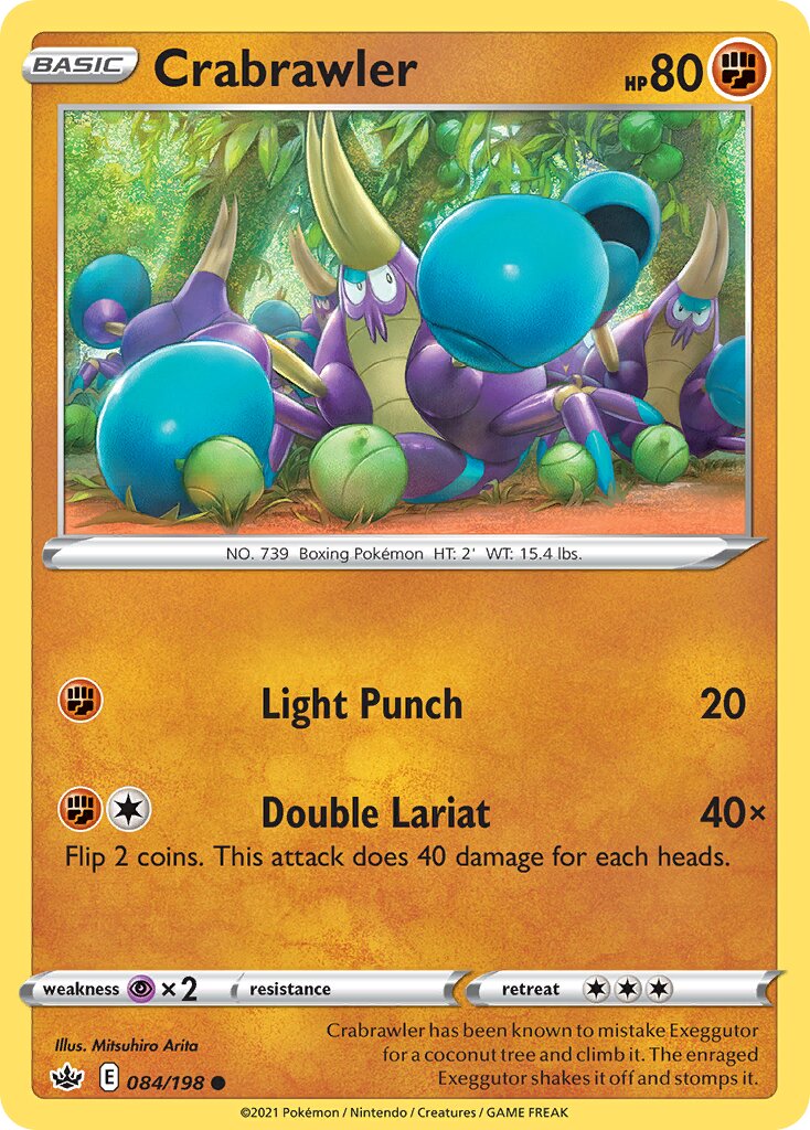 Crabrawler 084/198 — Chilling Reign (English Pokémon TCG card)