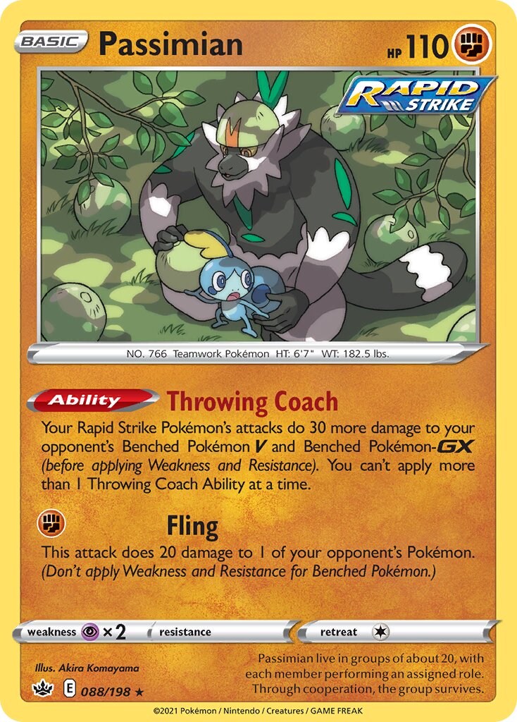 Passimian 088/198 — Chilling Reign (English Pokémon TCG card)